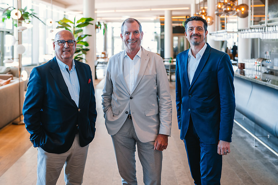 Van links naar rechts: Carlos Duarte, Jan Dossche en Sebastian Wendel. MMFA Board