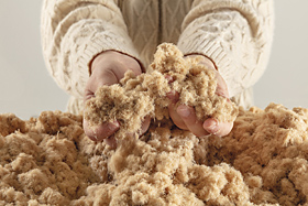 Gerecyclede houtvezels