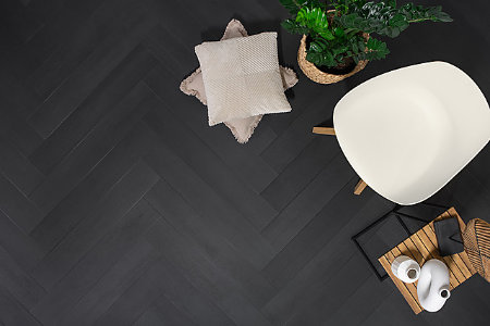 Floer Walvisgraat PVC Zwaardvis Zwart sfeer topdown groot