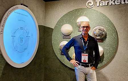 Peter Derkse vertelt over de filosofie van Tarkett waar duurzaamheid en circulariteit al heel lang bovenaan de agenda staan