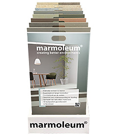 Tot en met de Woonmaand oktober biedt Willard deze Marmoleum display aan voor een zeer gereduceerde prijs