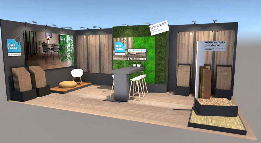 Artist impression van de stand van Intercombijpg