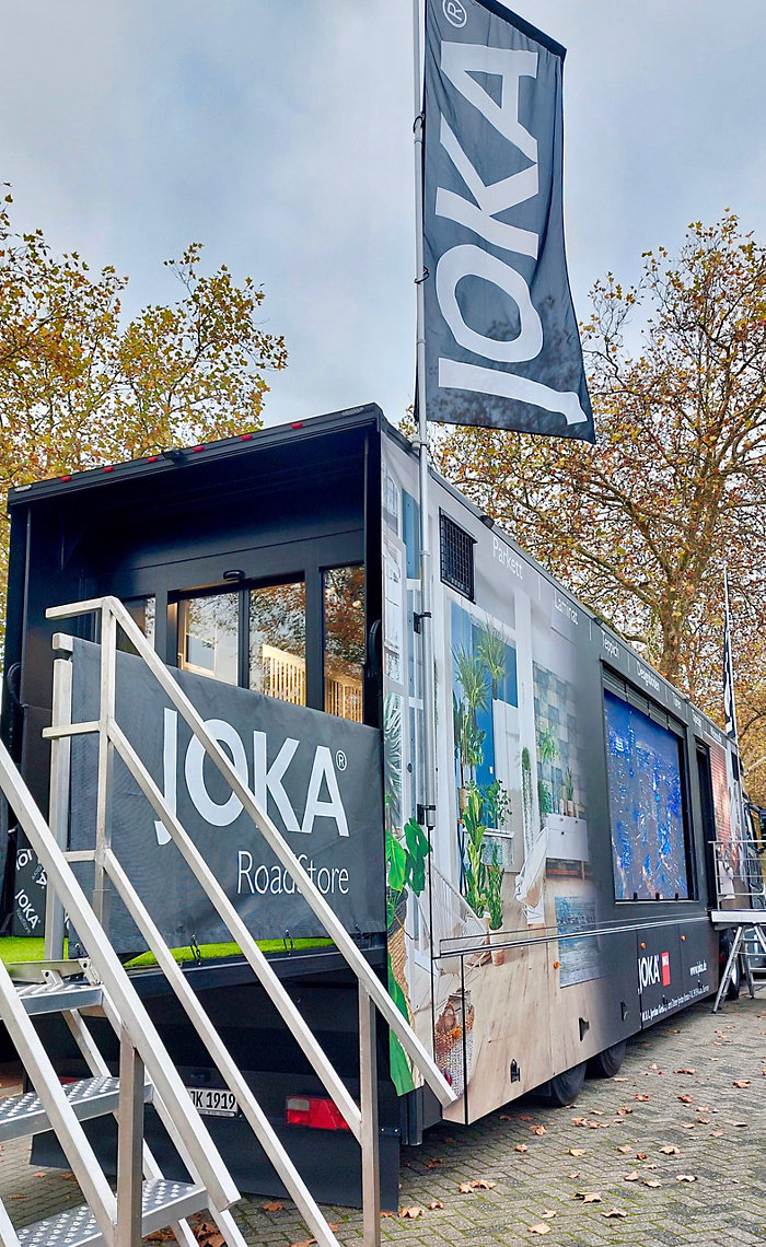 De Joka truck voor het filiaal in Eindhoven