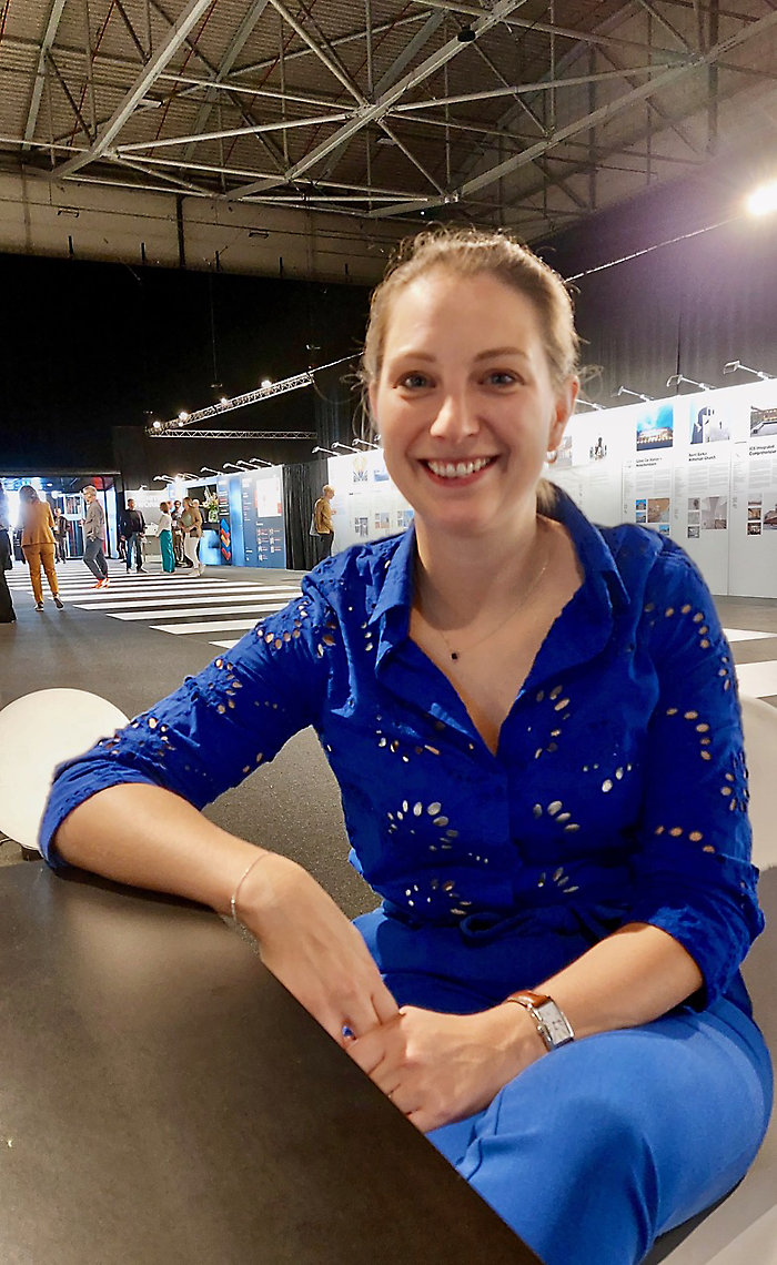 Exhibition Manager Anne Laure Van de Ginste