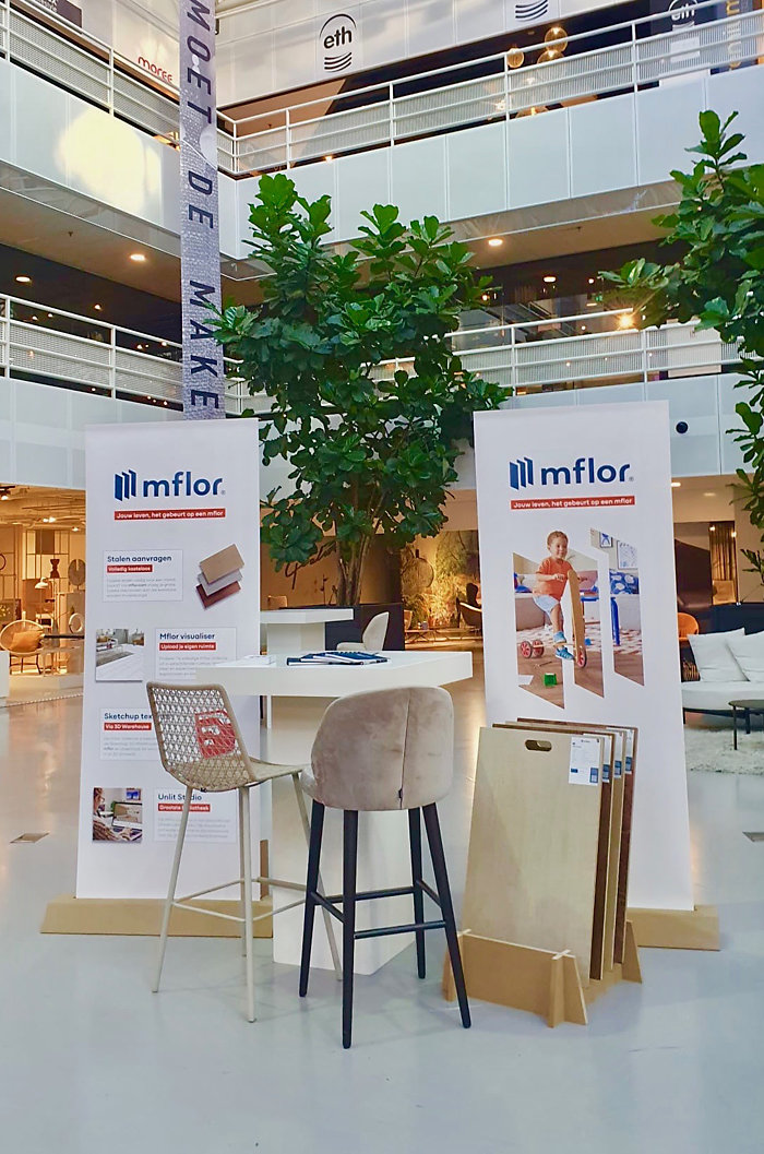 Mflor op de pop up bedrijvenmarkt