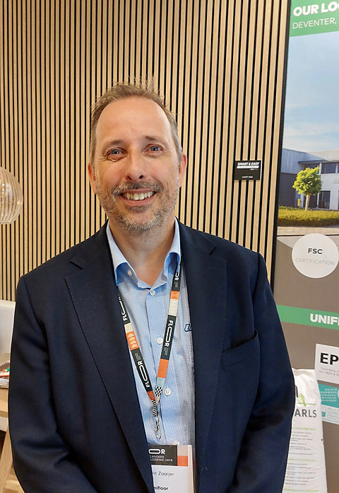 Dit is voor ons een kwal itatief goede beurs aldus Edwin Zaaijer algemeen directeur Unifloor