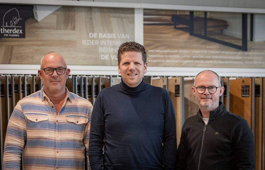 Peter Blankenburgh L Kees Verhoek en Jeroen Blankenburgh R