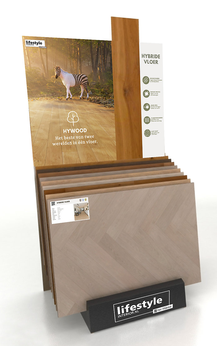 Voor de collectie is een speciale display ontwikkeld