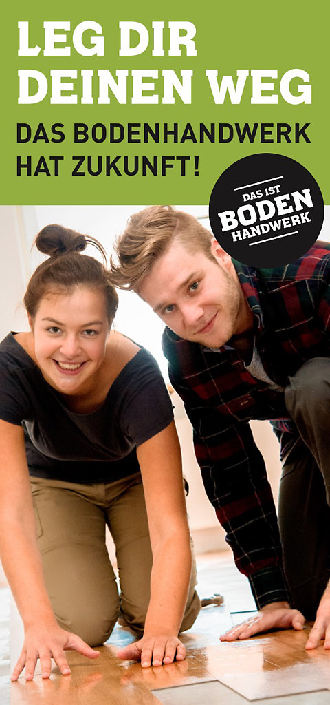 Wervingsfolder van het Duitse Bundesverba nd Parkett und Fußbodentechnik BVPF