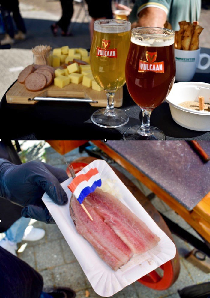 Met een heerlijk lokaal biertje van brouwerij de Vulcaan erbij lieten de visjes zich goed smaken